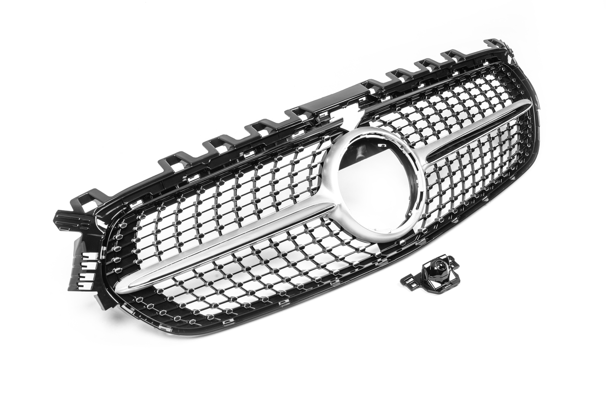 Передня решітка Diamond Silver (для Base) для Mercedes B-class W247 2019- рр