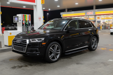 Бокові пороги Bosphorus Black (2 шт., Алюміній) Audi Q5 2017-2025 рр.