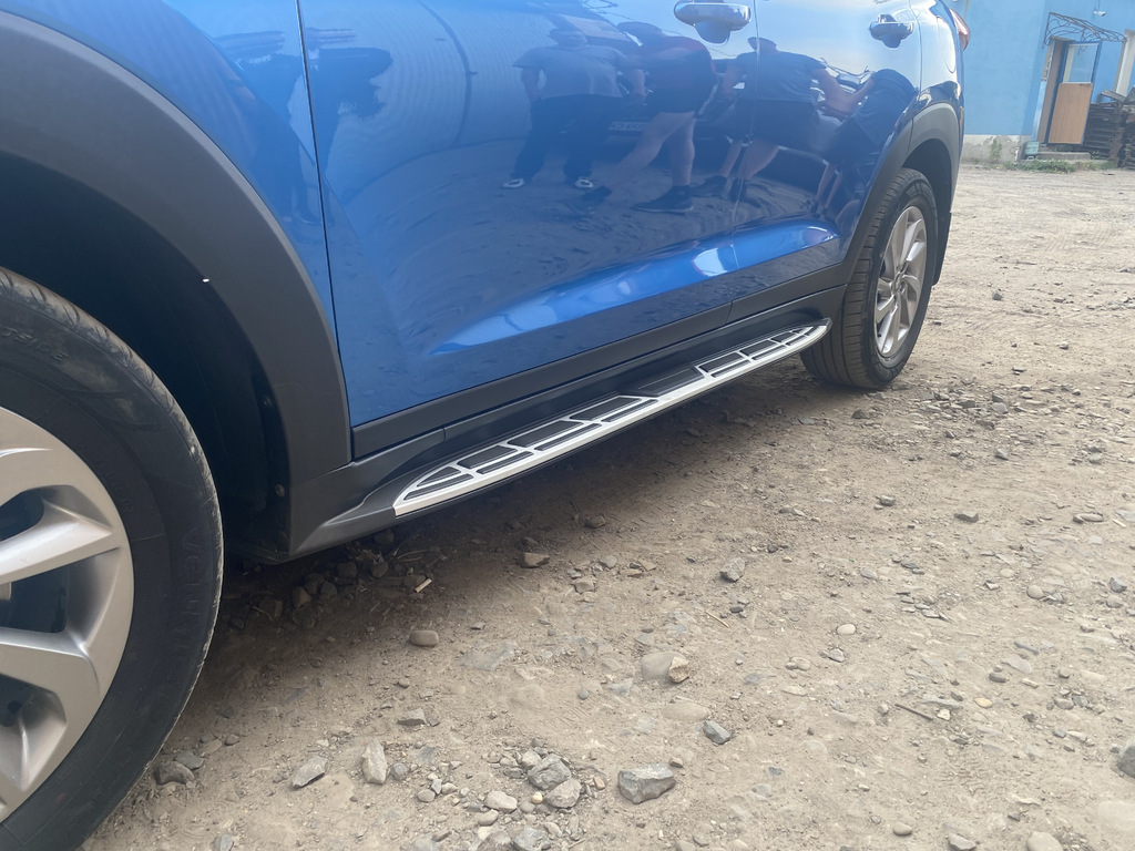 Бокові пороги Оригінальний дизайн V1 (2шт) для Hyundai Tucson TL 2016-2021 рр