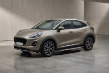 Бокові пороги Duru (2 шт., Алюміній) Ford Puma 2019- рр.