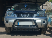 Кенгурятник QT006 Black (нерж.) Nissan X-trail T30 2002-2007 рр.