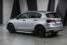 Бокові пороги Allmond Grey (2 шт., Алюміній) Fiat Tipo Cross 2021- рр.