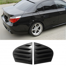Накладки на задні вікна DPT (чорний глянець, 2шт) BMW 5 серія E60/E61 2003-2010 рр.