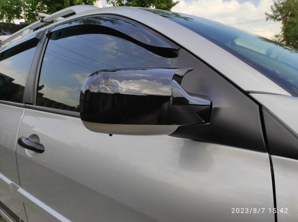 Накладки на дзеркала BMW-style (2 шт) для Renault Megane II 2004-2009 рр