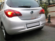 Кромка багажника (нерж) Opel Corsa E 2015-2019 рр.