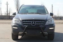 Передній захист WT006 Black (нерж) Mercedes ML W164 2005-2011 рр.