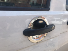Накладки під ручки (нерж) Carmos - Турецька сталь, 4 шт для Volkswagen T5 Caravelle 2004-2010 рр