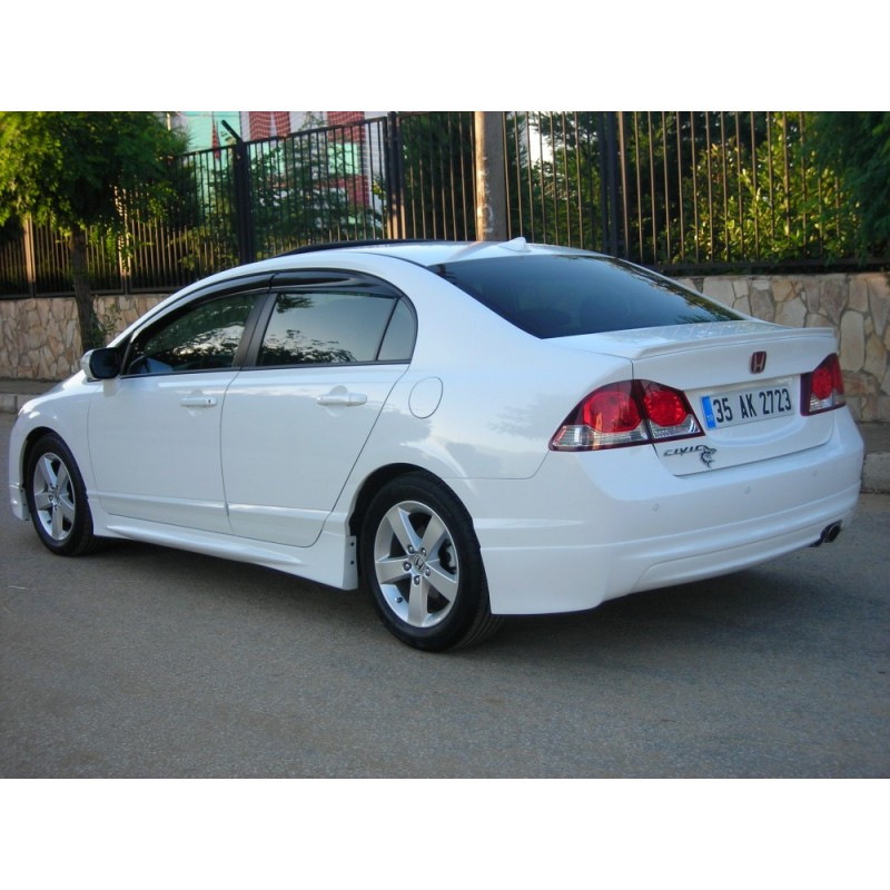 Бокові пороги (під фарбування) для Honda Civic Sedan VIII 2006-2011 рр