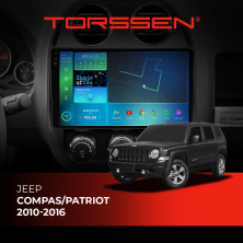 Штатна магнітола Torssen 2K Jeep Compas/Patriot 10-16 F10332 4G Carplay DSP