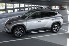 Бокові пороги RedLine (2 шт., Алюміній) Hyundai Tucson NX4 2021- рр.
