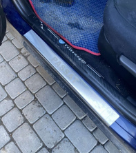 Накладки на пороги Carmos (4 шт, нерж) Volkswagen Passat B5 1997-2005 рр.