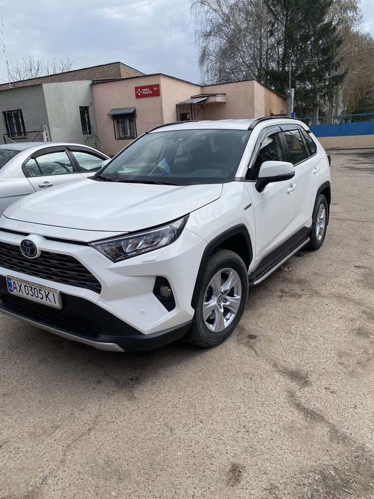 Бокові пороги OEM V1A (2 шт, алюміній) для Toyota Rav 4 2019-2025 рр