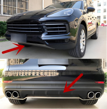 Передня і задня накладки для Porsche Cayenne 2018- рр