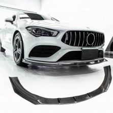 Накладка на передній бампер Lip (для SD 2019-2022, Карбон) Mercedes CLA C118 2019- рр.