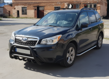 Кенгурятник WT003 Black (нерж) Subaru Forester 2013-2018 рр.
