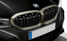 Ніздрі Diamond Silver (2018-2022, матовий хром окантовка) BMW 3 серія G20/G21 2018- рр.