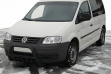 Кенгурятник WT004 Black (нерж) Volkswagen Caddy 2004-2010 рр.