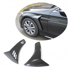 Накладки на передні крила (для SD AMG-Line 2015-2019, Карбон) Mercedes C-сlass W205 2014-2021 рр.