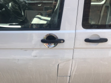 Накладки під ручки (нерж) Carmos - Турецька сталь, 4 шт для Volkswagen T5 Transporter 2003-2010 рр