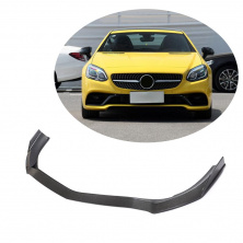 Накладка на передній бампер Lip (для Base 2016-2020, Карбон) Mercedes SLK R172 2011-2016 рр.