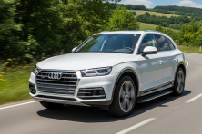 Бокові пороги Bosphorus Grey (2 шт., Алюміній) Audi Q5 2017-2025 рр.