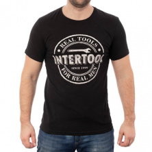 Футболка черная S 100% хлопок