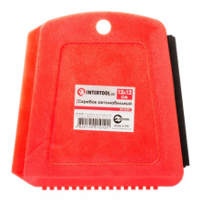 Скребок автомобильный для стекла с водосгоном 12х12см INTERTOOL