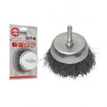 Щетка чашечная 50 мм для дрели, 1/4 (витая проволока) INTERTOOL
