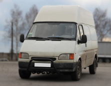 Кенгурятник WT003 Black (нерж) Ford Transit 1991-2000 рр.
