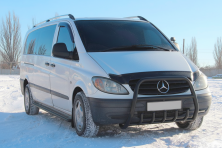 Кенгурятник XL-WT025 Black (нерж.) Mercedes Vito W639 2004-2014 рр.