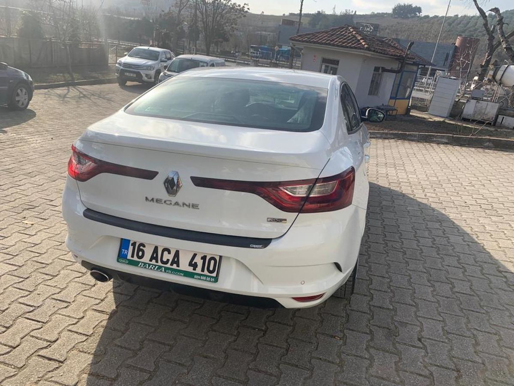Накладка на задній бампер EuroCap (Sedan, ABS) для Renault Megane IV 2016-2025 рр