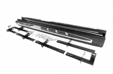 Бокові пороги OEM V2 (2 шт, алюміній) Mitsubishi Outlander 2012-2021 рр.