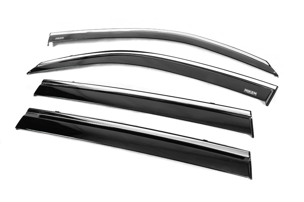 Вітровики з хромом (4 шт, Niken) для Toyota Land Cruiser 200
