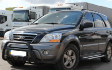 Кенгурятник WT003 Black-2 (нерж.) Kia Sorento I BL 2002-2009 рр.