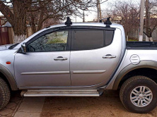 Вітровики (4 шт., Sunplex Sport) Mitsubishi L200 2006-2015 рр.
