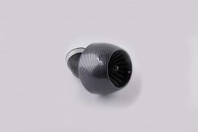 Фільтр повітряний (нульовик) Ø42mm, 45*, турбіна (карбон) KOMATCU