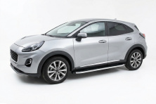 Бокові пороги Fullmond (2 шт., Алюміній) Ford Puma 2019- рр.