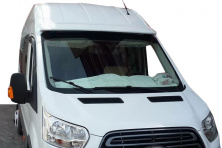 Козирьок на лобове скло V1 (на клей, під фарбування) для Ford Transit 2014- рр