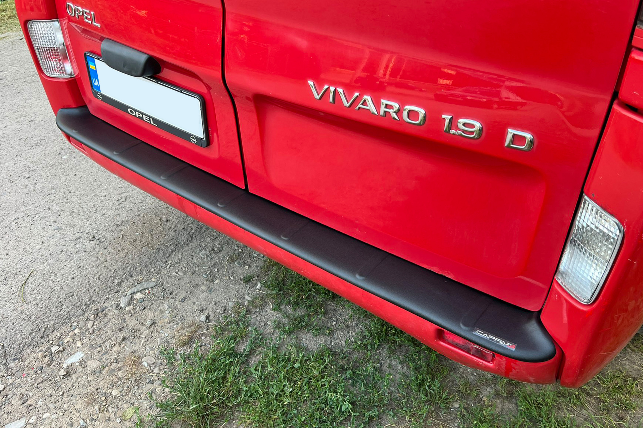Накладка на задній бампер EuroCap (ABS) для Renault Trafic 2001-2015 рр