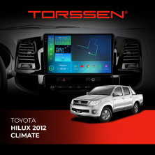 Штатна магнітола Torssen 2K Toyota Hilux 12 climate FL9 4+64Gb 4G Carplay DSP