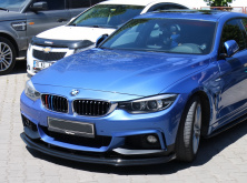 Накладка на передній бампер ЛИП для М-Sport (чорна) BMW 4 серія F32/F33/F36 2012-2020 рр.