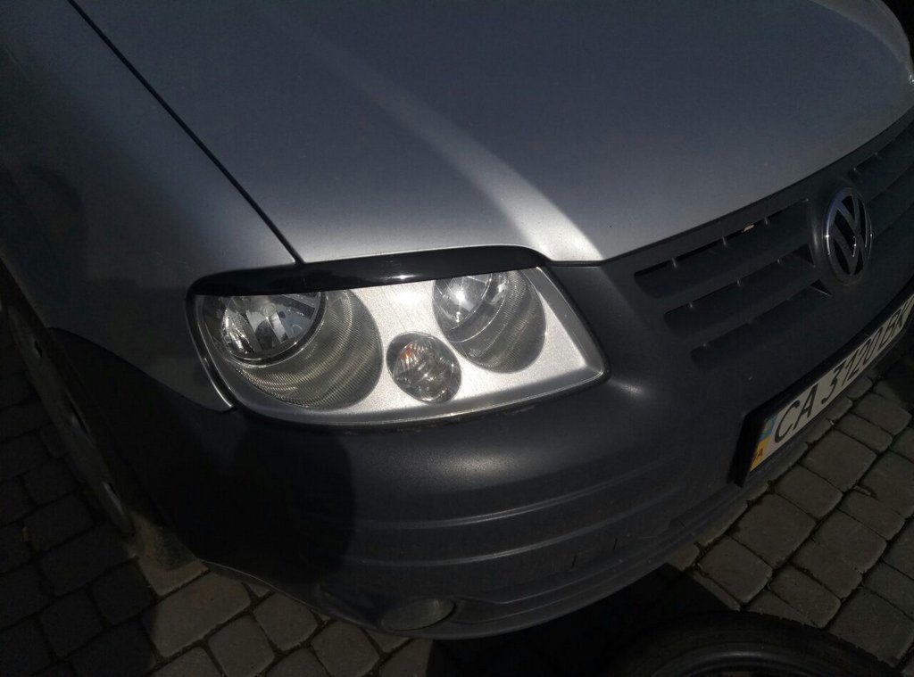 Війки (чорні) Чорний мат для Volkswagen Caddy 2004-2010 рр