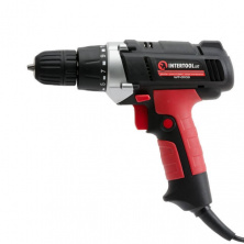 Дрель-шуруповерт электрический 400 Вт, 0-800 об/мин, 0.8-10 мм, maкс. крутящий момент 20 Нм