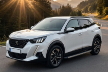 Бокові пороги BlackLine (2 шт., Алюміній) Peugeot 2008 2019- рр.