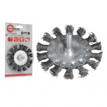 Щетка кольцевая 100 мм для дрели, 1/4 (пучки витой проволоки)