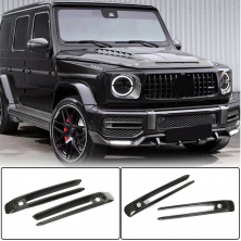 Накладки на протитуманки (для G63 AMG, Карбон) Mercedes G сlass W463 2018-2024 рр.