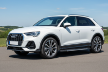 Бокові пороги Bosphore Grey (2 шт., Алюміній) Audi Q3 2019- рр.