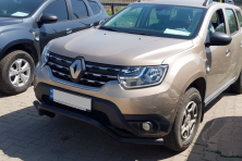 Передній захист WT008 Black (нерж.) Renault Duster 2018-2024 рр.