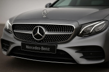 Передня решітка Diamond Silver (для Avantgarde/AMG-Line/E43 AMG/E53 AMG 2016-2020) Без місця під камеру для Mercedes E-сlass W213 рр