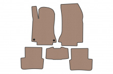 Гумові килимки Carsuit (Бежевий) Mercedes B-class W246 2011-2018 рр.